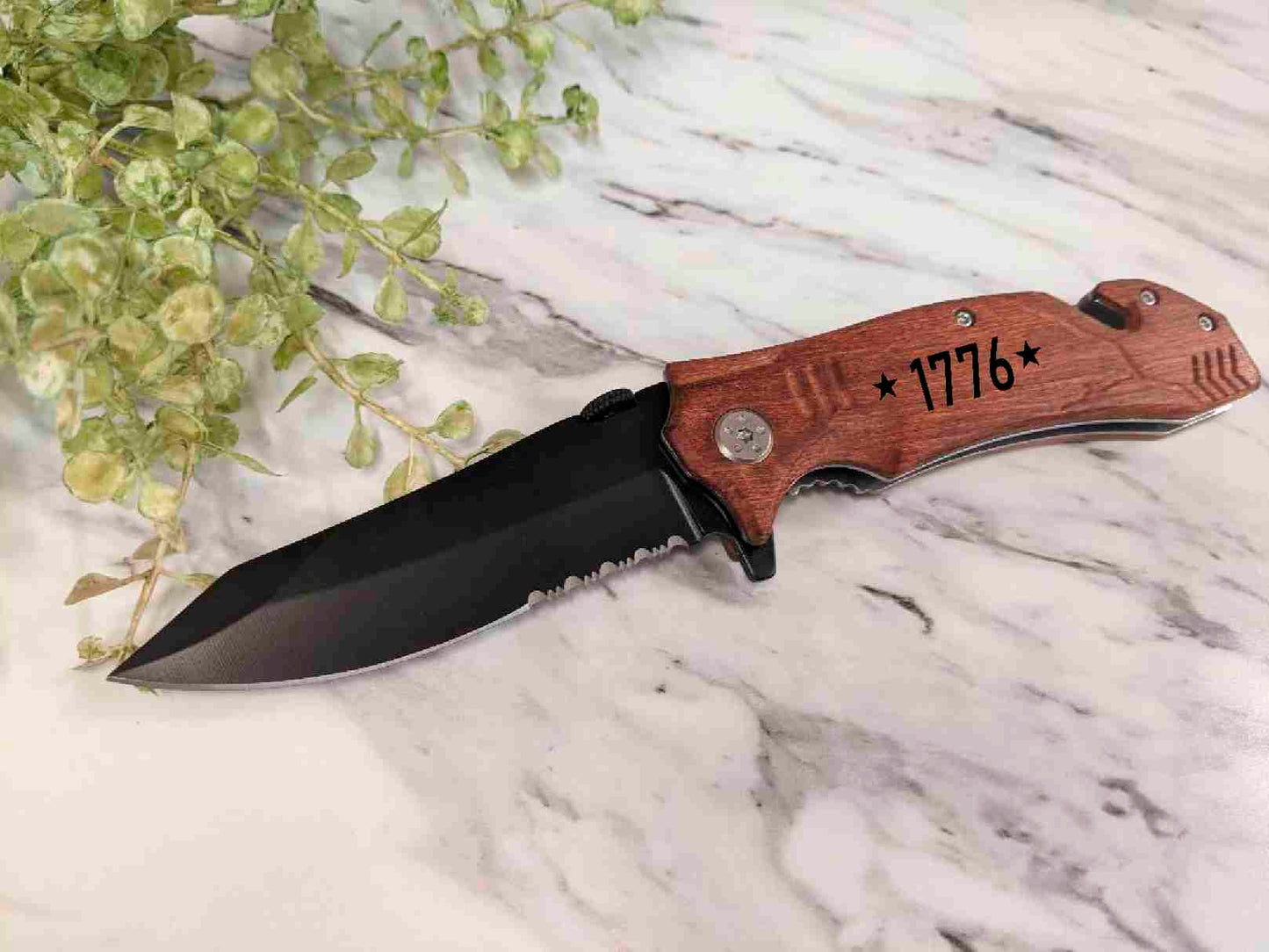 4 1/2" Rescue Knife 1776 Pocket Knife for Survival