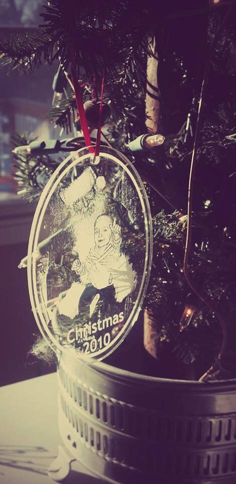 Custom Photo Clear Acrylic Ornament