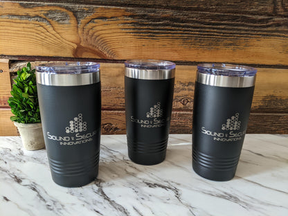 Personalized Name 20oz Tumbler,  Custom engraved Logo tumbler,