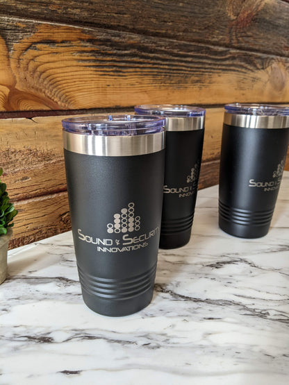 Personalized Name 20oz Tumbler,  Custom engraved Logo tumbler,