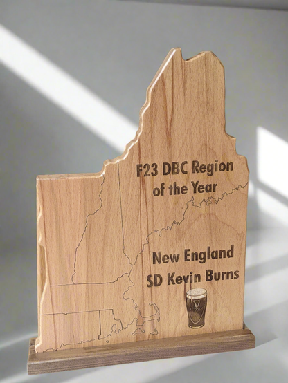 My State shape Custom Award Plaque,  Laser Engraved Award, Recognition plaque, custom awards, wood plaque award, personalized award