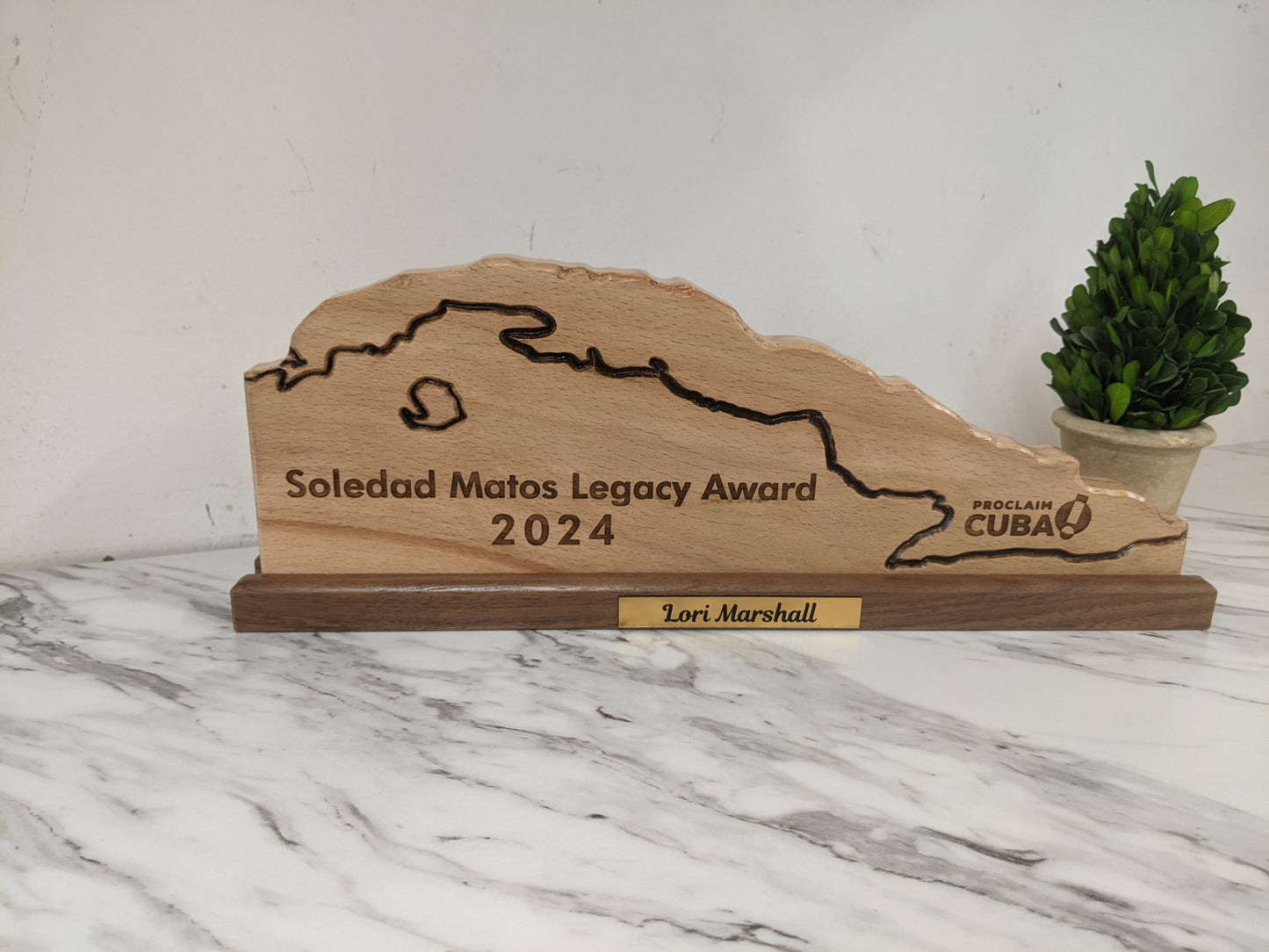 My State shape Custom Award Plaque,  Laser Engraved Award, Recognition plaque, custom awards, wood plaque award, personalized award