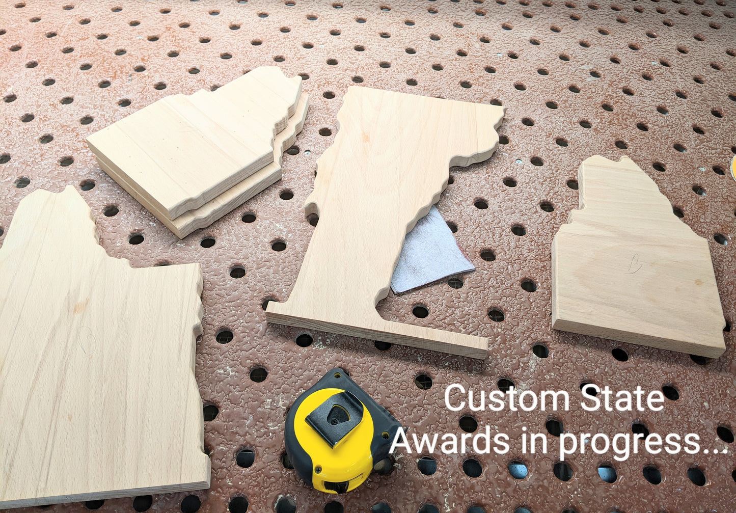 My State shape Custom Award Plaque,  Laser Engraved Award, Recognition plaque, custom awards, wood plaque award, personalized award