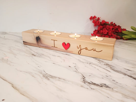 Valentine's Day Candle Table Decor for tea light candles