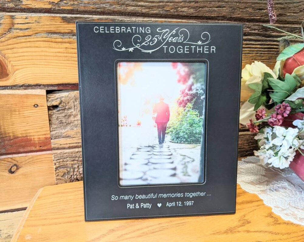 5x7 25th Wedding Anniversary Gift