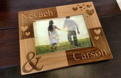 Picture Frame For Couple, His and Hers Christmas Gift ,Couple picture frame,  gift for her, wedding couple gift,