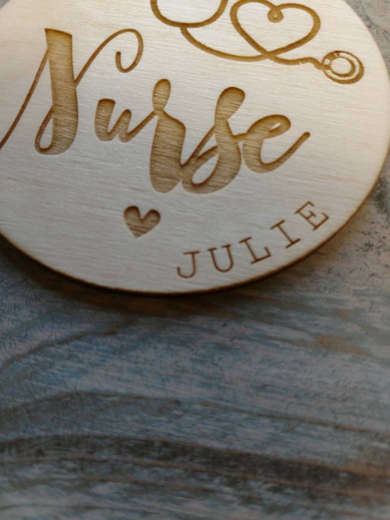 Nurse Ornament Personalized Wood Nurse Ornament