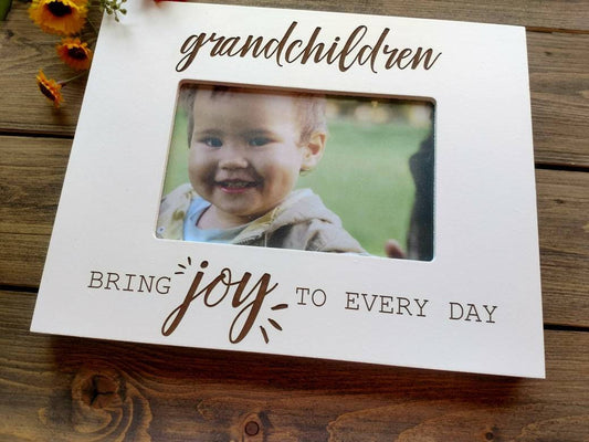 4x6 Grandchildren Bring Joy Picture Frame Gift