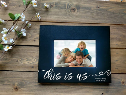 5x7 This is Us Picture Frame, personalized this is us frame, frame for couple, newlywed gift, picture frame for couple