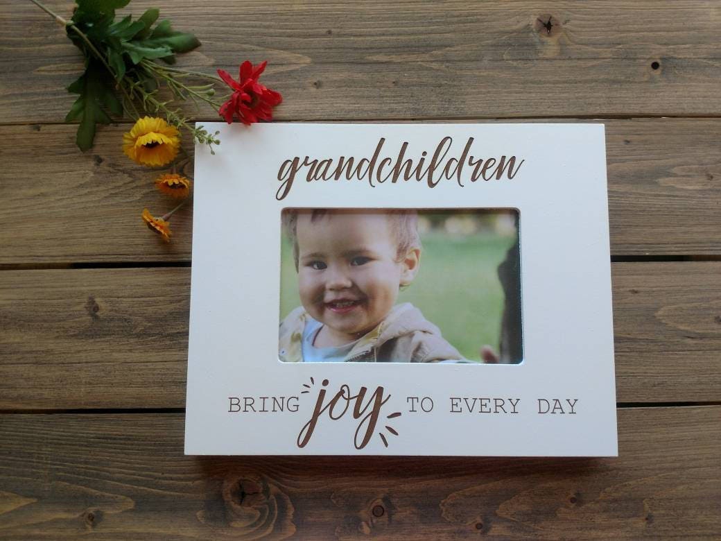 4x6 Grandchildren Bring Joy Picture Frame Gift