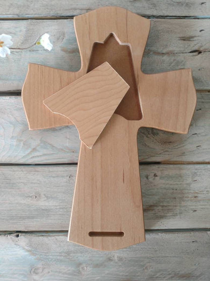 Personalized Wood Cross Fireman Memorial