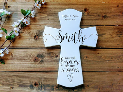 Personalized Wedding Cross Gift for couple