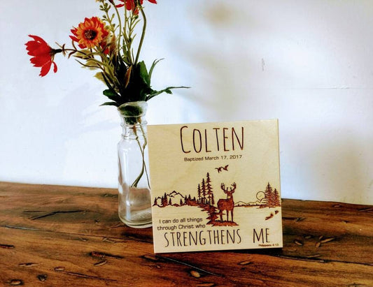 Personalized Baptism Sign Gift, Teen Boy Baptism Sign,  Personalized Religious Baptism Gift,Son baptism, boy baptism, Religious Gift