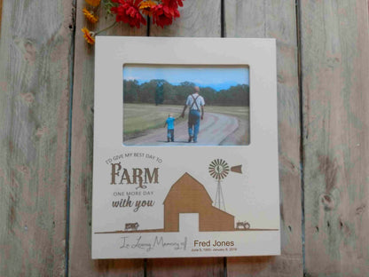 Favorite Memories Of Dad Picture Frame, Personalized Farming Memorial Picture Frame for loss, farming memorial, grandpa memorial ,