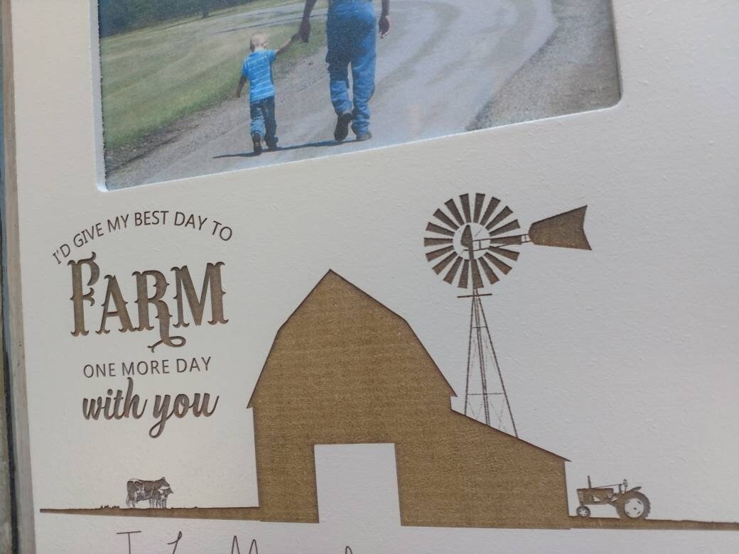 Favorite Memories Of Dad Picture Frame, Personalized Farming Memorial Picture Frame for loss, farming memorial, grandpa memorial ,