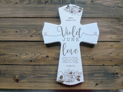 Personalized First Communion Cross