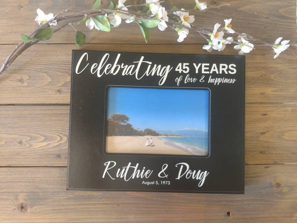 50th Anniversary Picture frame, Gift for parents 50, Personalized Anniversary Picture Frame, 50th Anniversary Frame for couple,