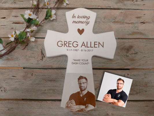 Personalized Memorial Picture cross