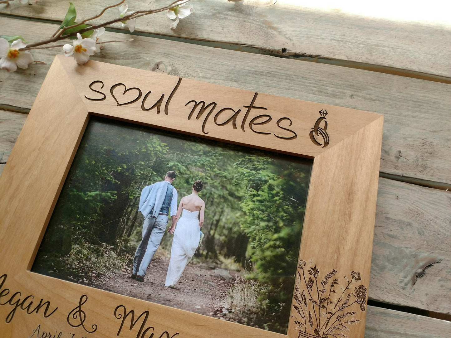 Personalized Soul Mates Wedding Picture Frame