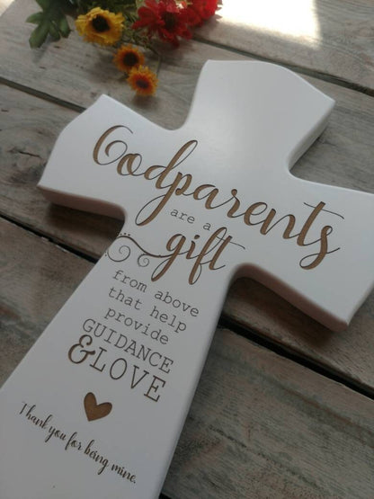 Personalized Godparent Cross Gift