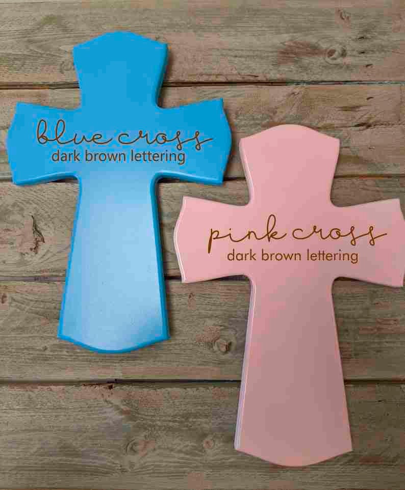 Name Meaning Cross Gift For Baptism