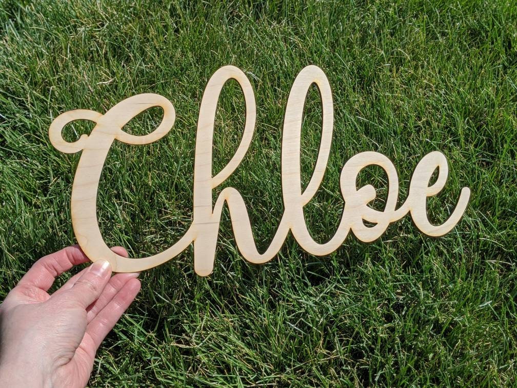 14x5 Carved Name Word Cut Out