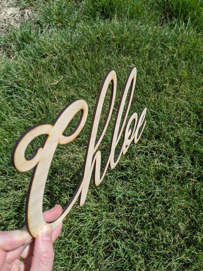 14x5 Carved Name Word Cut Out