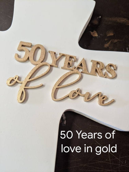 Personalized 50th Anniversary Cross Gift