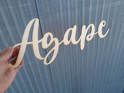 14x5 Carved Name Word Cut Out