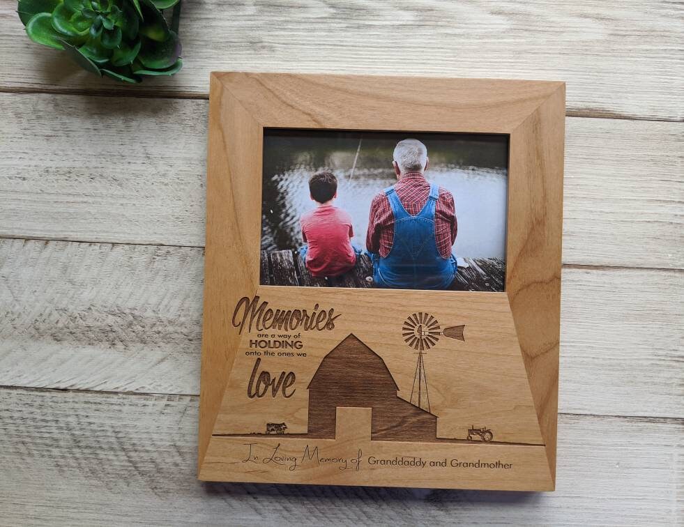 Personalized Farming Memorial Picture Frame for Christmas,  Farmer Memorial Gift Picture Frame, Funeral Gift, farm memorial, farming