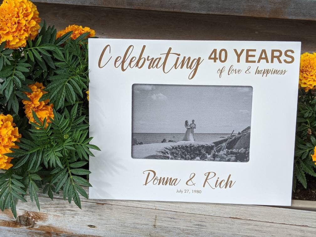 50th Anniversary Picture frame, Gift for parents 50, Personalized Anniversary Picture Frame, 50th Anniversary Frame for couple,