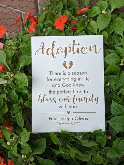 Personalized Adoption Sign Gift for child, Baby Adoption Gift, Child Adoption Gift, Gotcha you Day Sign For Child, Nursery sign ,