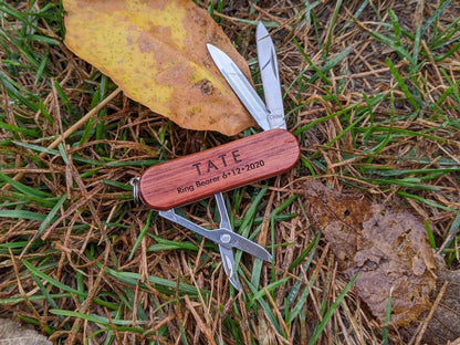 Personalized Ring Bearer Multi- tool Gift, Personalized Pocket Knife, ring bearer gift, Groomsman Gift, Wedding Party Gift,