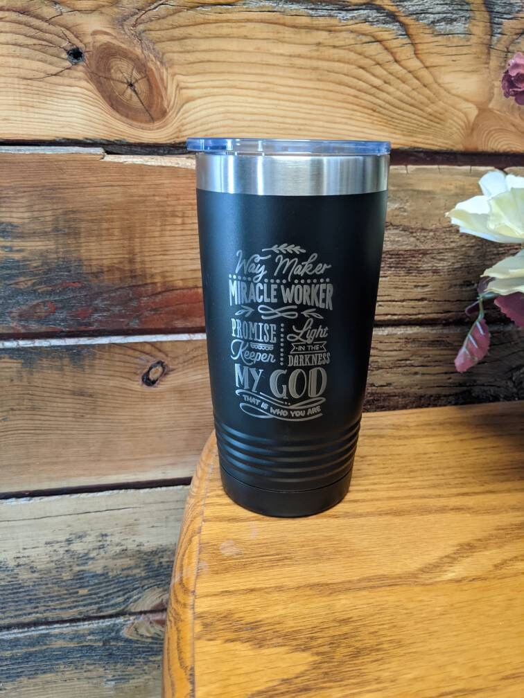 Faith Travel Tumbler , Waymaker Travel Tumbler Gift