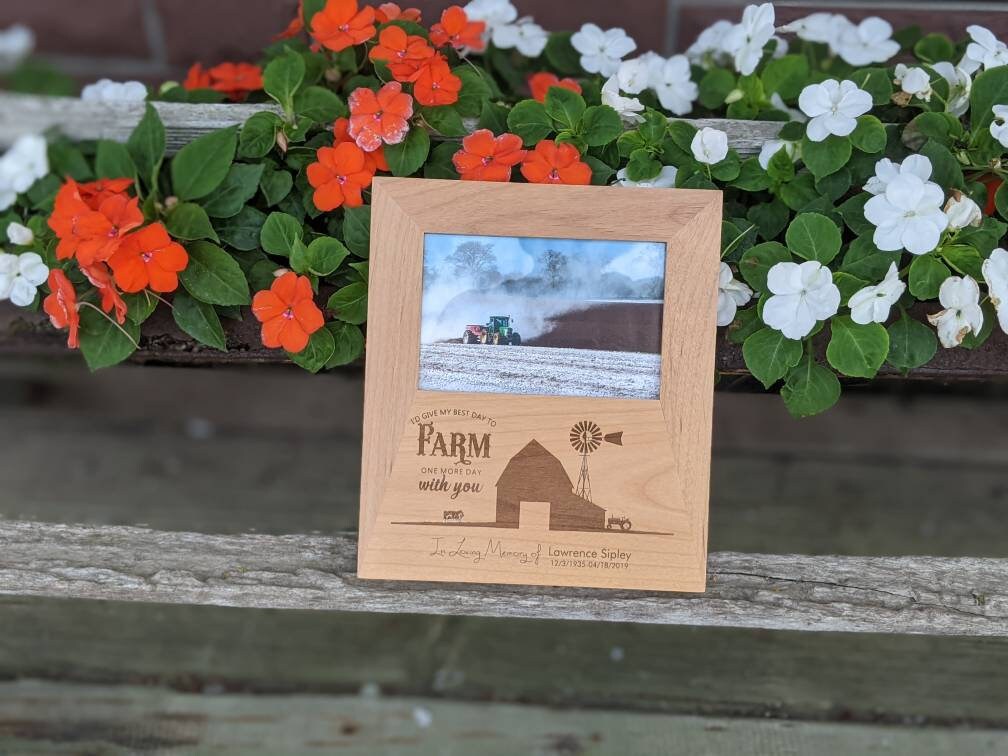 Favorite Memories Of Dad Picture Frame, Personalized Farming Memorial Picture Frame for loss, farming memorial, grandpa memorial ,