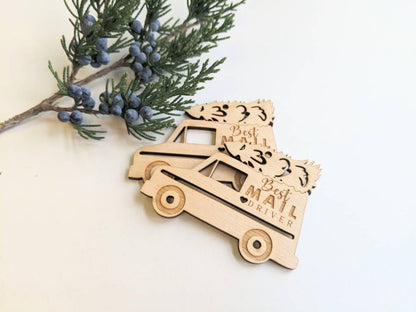 Mailman Christmas Ornament Gift, Gift for Mail carrier, USPS Christmas Ornament Gift,  mail carrier Christmas ornament