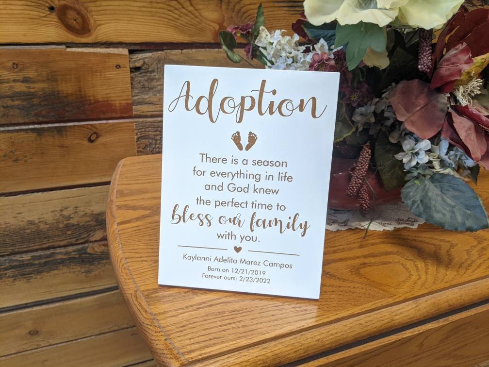 Personalized Adoption Sign Gift for child, Baby Adoption Gift, Child Adoption Gift, Gotcha you Day Sign For Child, Nursery sign ,