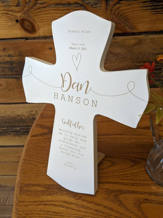 Personalized Godfather Cross for Godparent