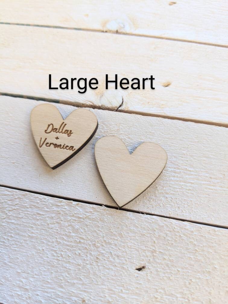 Additional Wood Hearts for family tree sign,