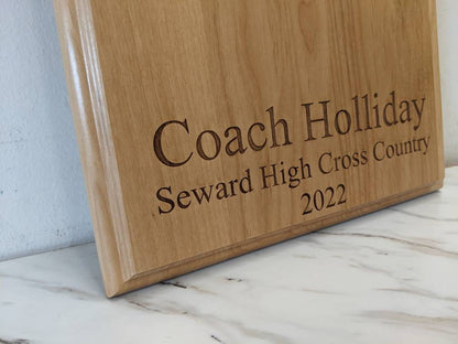 Cross Country Award Signature Plaque