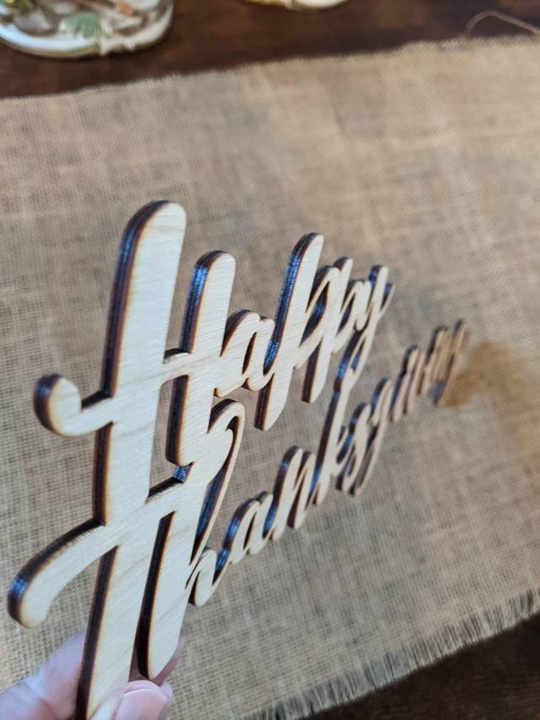 14x5 Thanksgiving word cut out