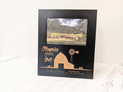 Personalized Farming Memorial Picture Frame for Christmas,  Farmer Memorial Gift Picture Frame, Funeral Gift, farm memorial, farming