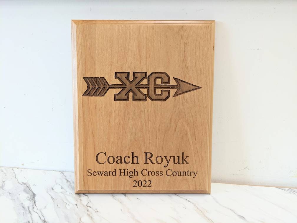 Cross Country Award Signature Plaque