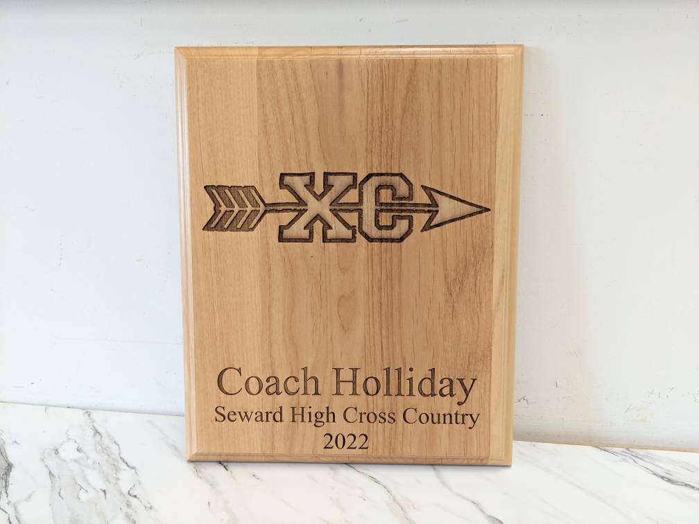 Cross Country Award Signature Plaque