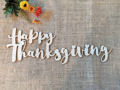 14x5 Thanksgiving word cut out