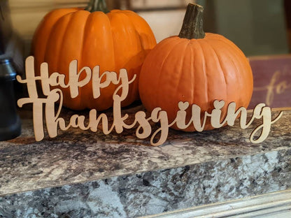 14x5 Thanksgiving word cut out