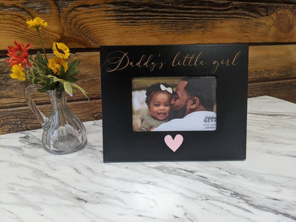 Daddy's little girl picture frame, Valentine's day Gift for daddy, Daddy's Little Girl Picture Frame, Personalized