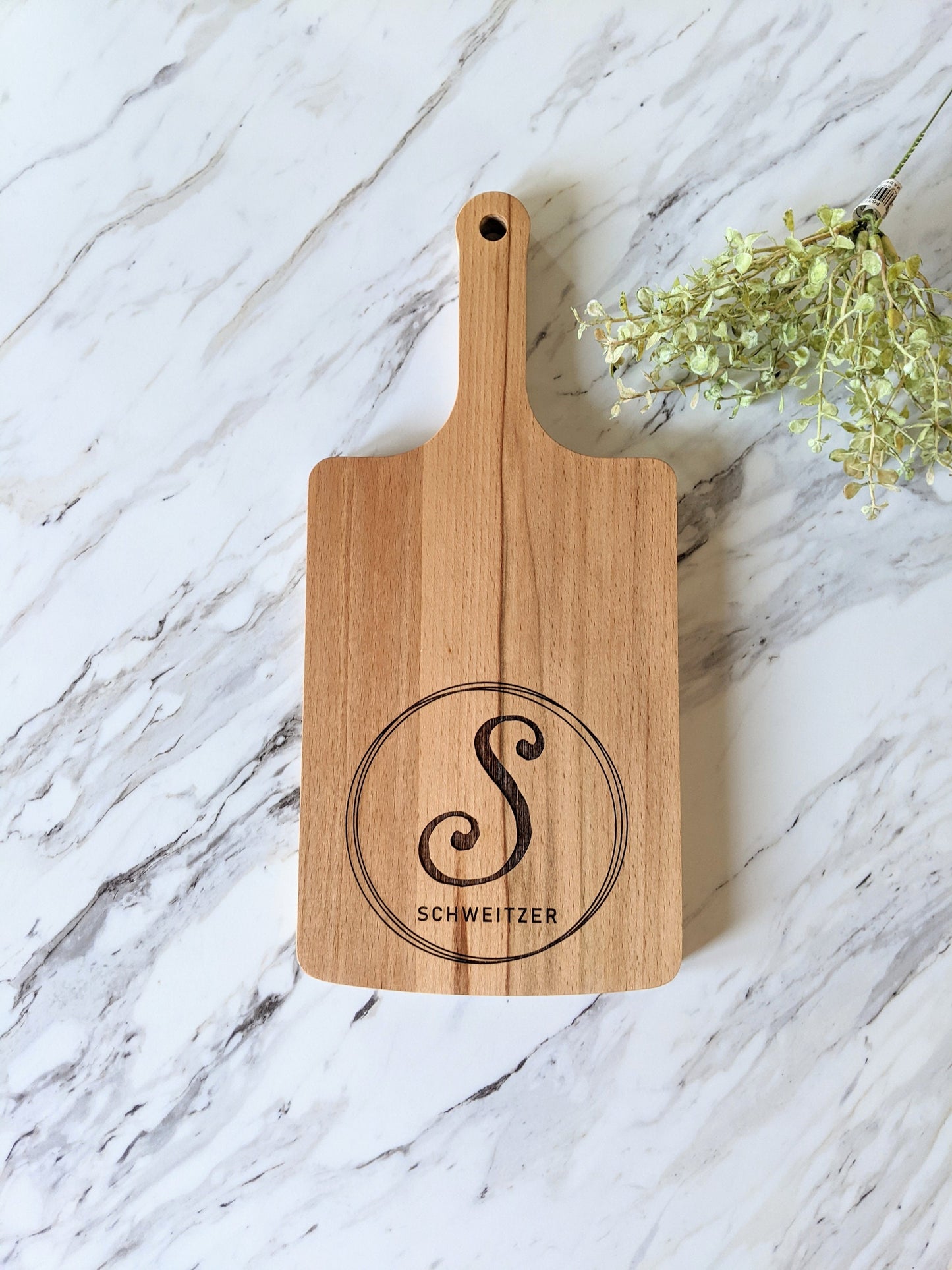 Personalized Monogrammed Wedding Gift Cutting Board,