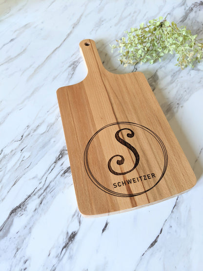 Personalized Monogrammed Wedding Gift Cutting Board,