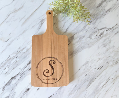 Personalized Monogrammed Wedding Gift Cutting Board,